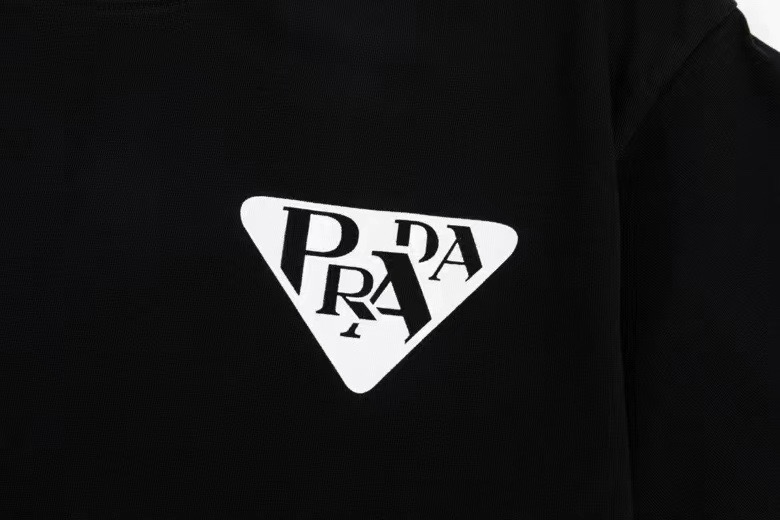 ÁO PRADA print cotton jersey T-shirt