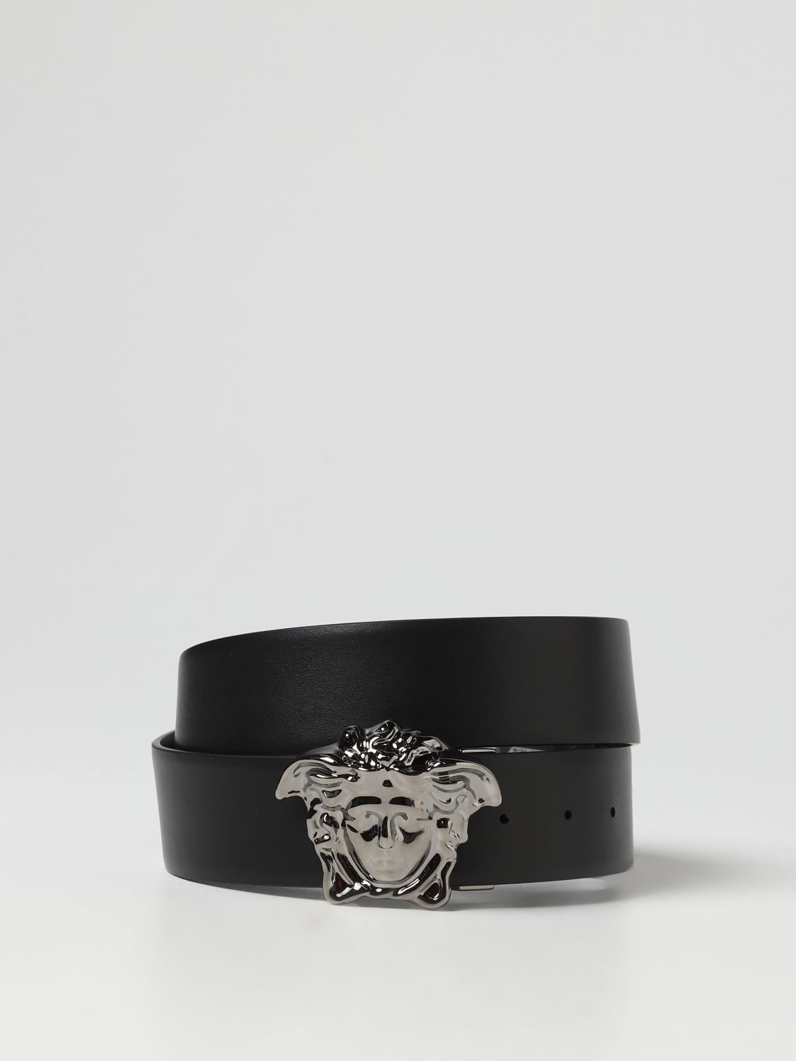 DÂY LƯNG VERSACE GRECA Black leather