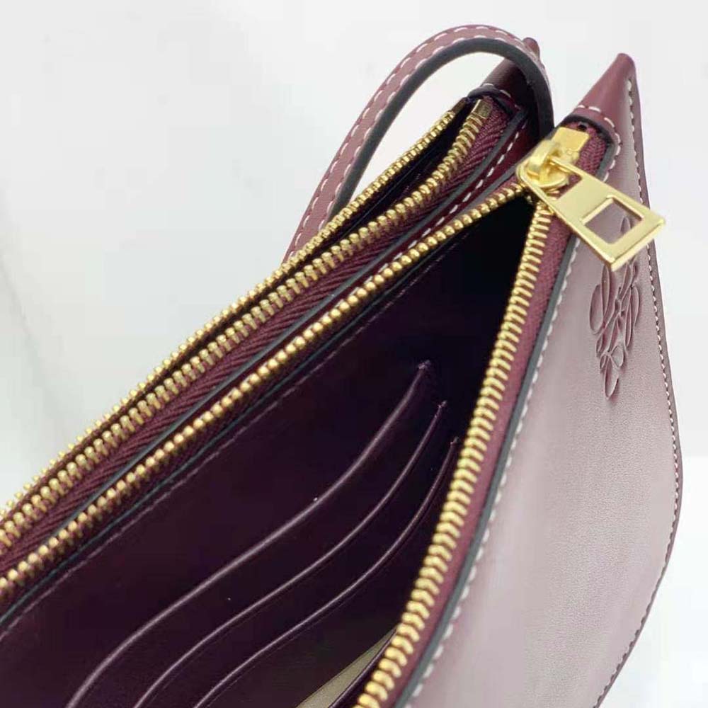TÚI Loewe Gate Double Zip Pouch in Soft Calfskin