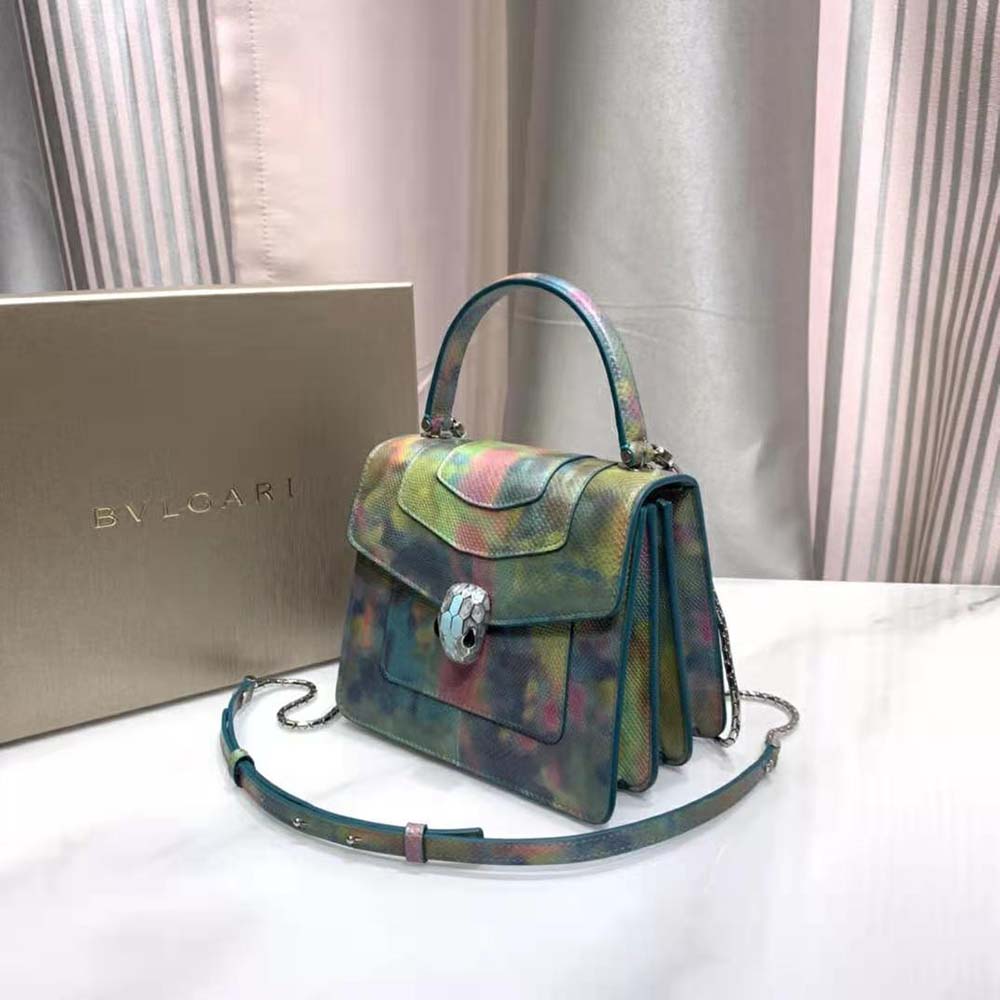 TÚI Bvlgari Women Serpenti Forever Crossbody Bag in Karung Leather