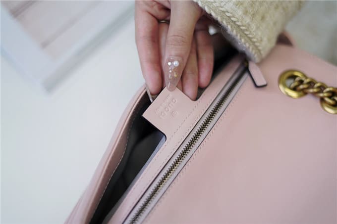 TÚI Gucci Marmont small matelasse shoulder bag pink Top Quality