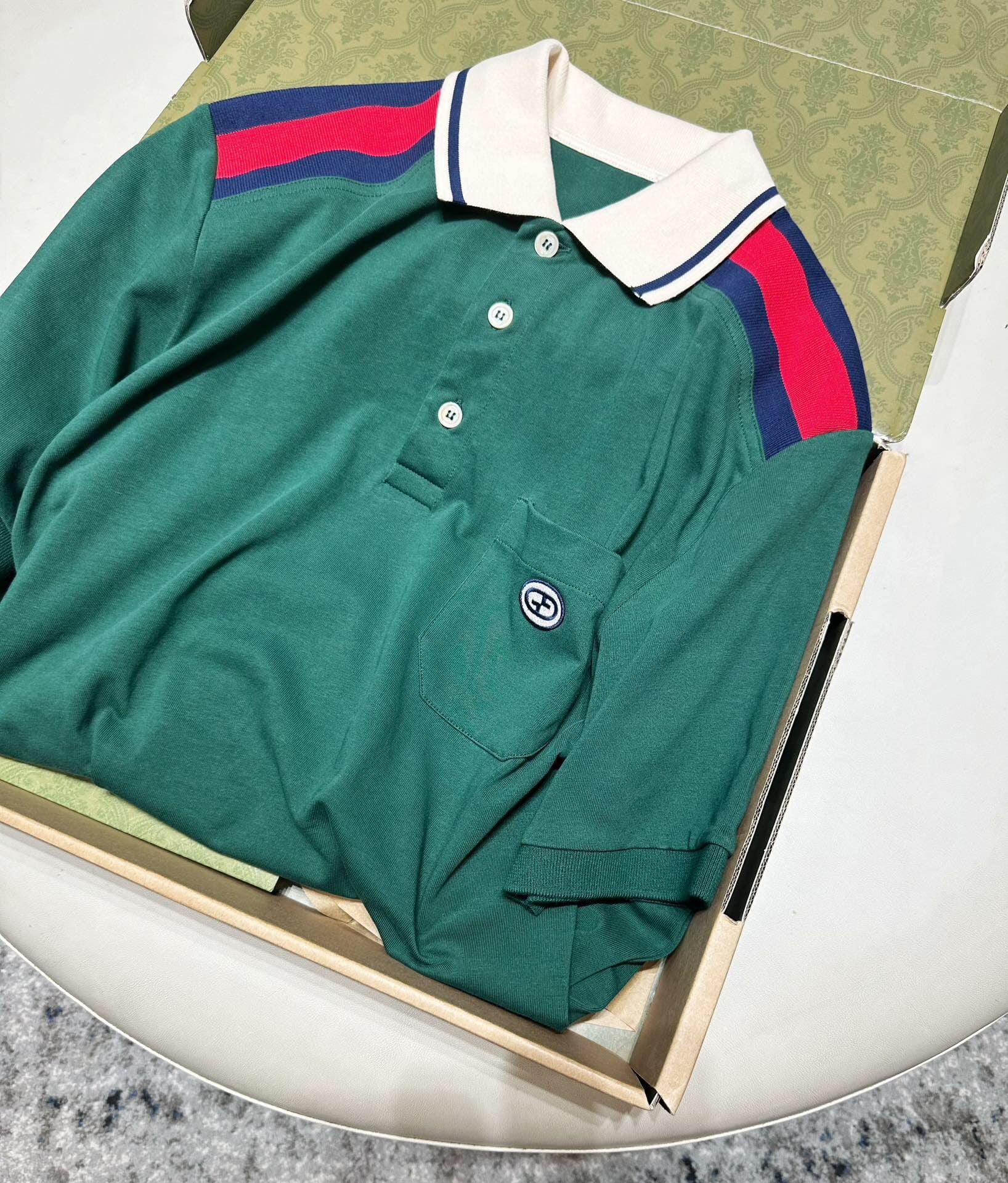 ÁO GUCCI POLO SHIRT GREEN