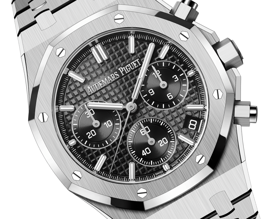 Đồng hồ Audemars Piguet Royal Oak Chronograph Gold mặt số màu đen