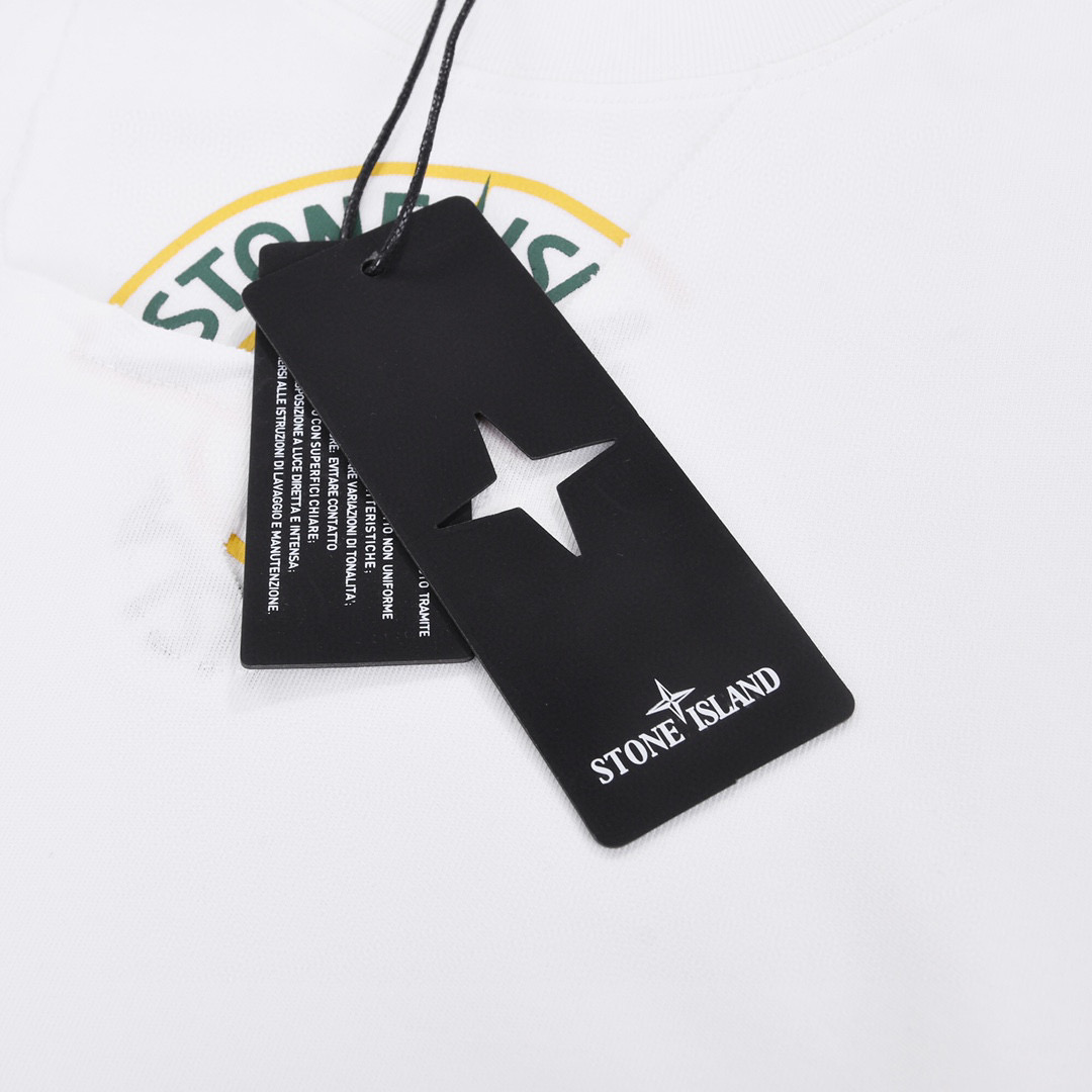 ÁO STONE ISLAND print cotton jersey T-shirt