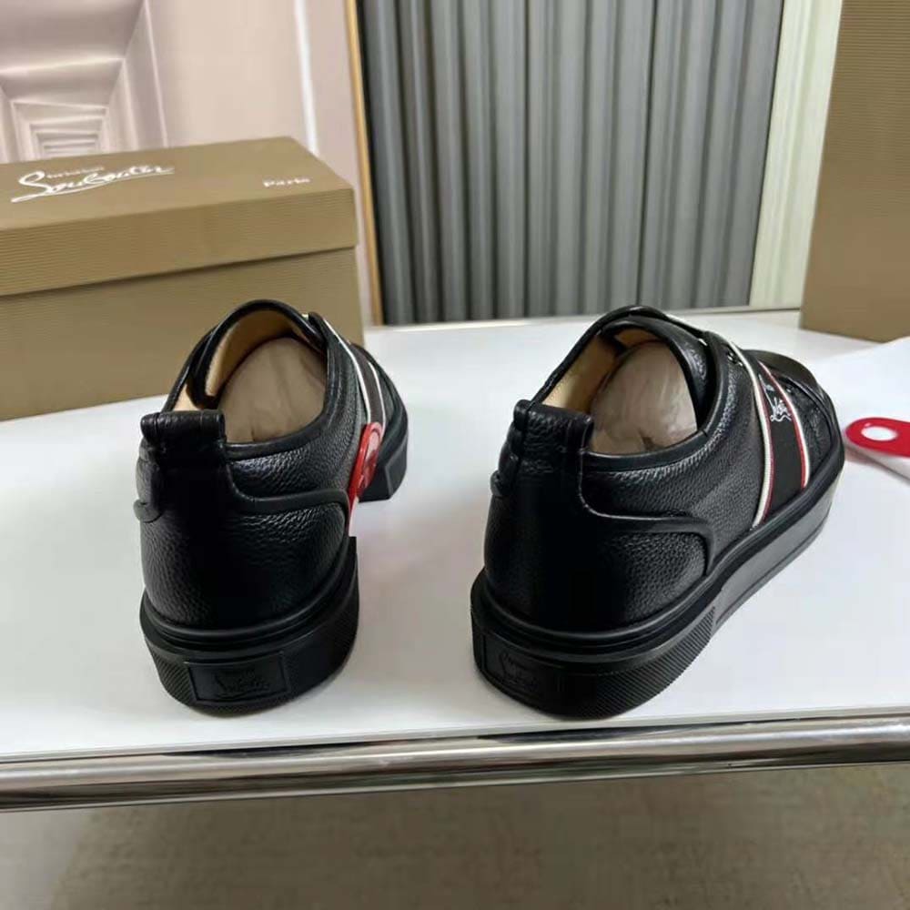 GIÀY CHRISTIAN LOUBOUTIN Men Adolescenza Sneakers-Black TOP QUALITY SHOES AAA