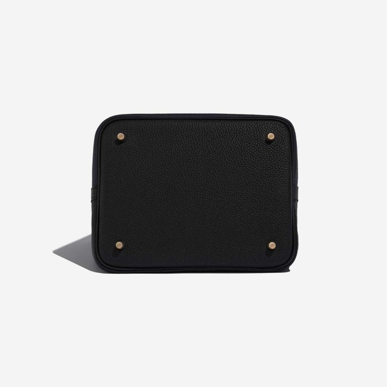 TÚI Hermès Picotin 22 Taurillon Clemence Blue Nuit Gold Buckle khóa vàng