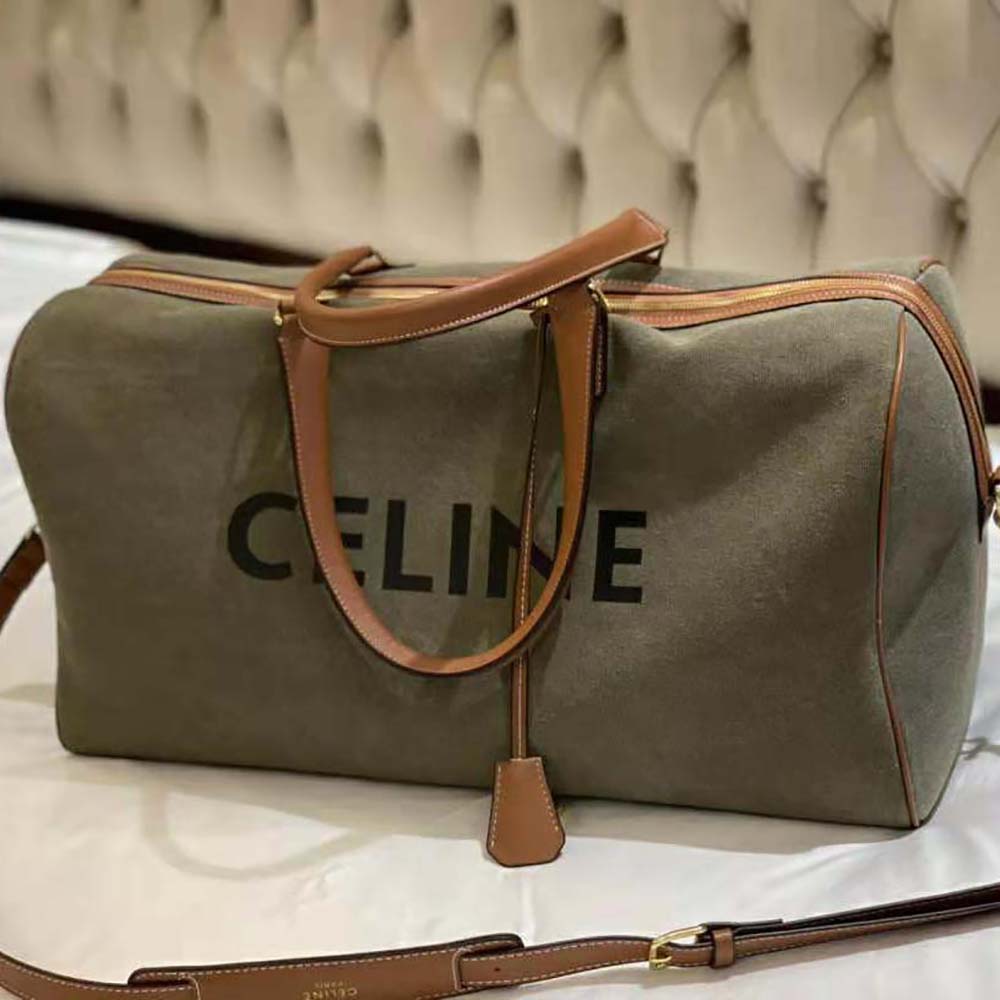 TÚI Celine Large Voyage Bag in Textile with Celine Print and Calfskin