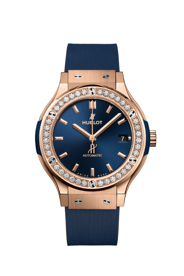 ĐỒNG HỒ HUBLOT CLASSIC FUSION KING GOLD BLUE DIAMONDS 38MM