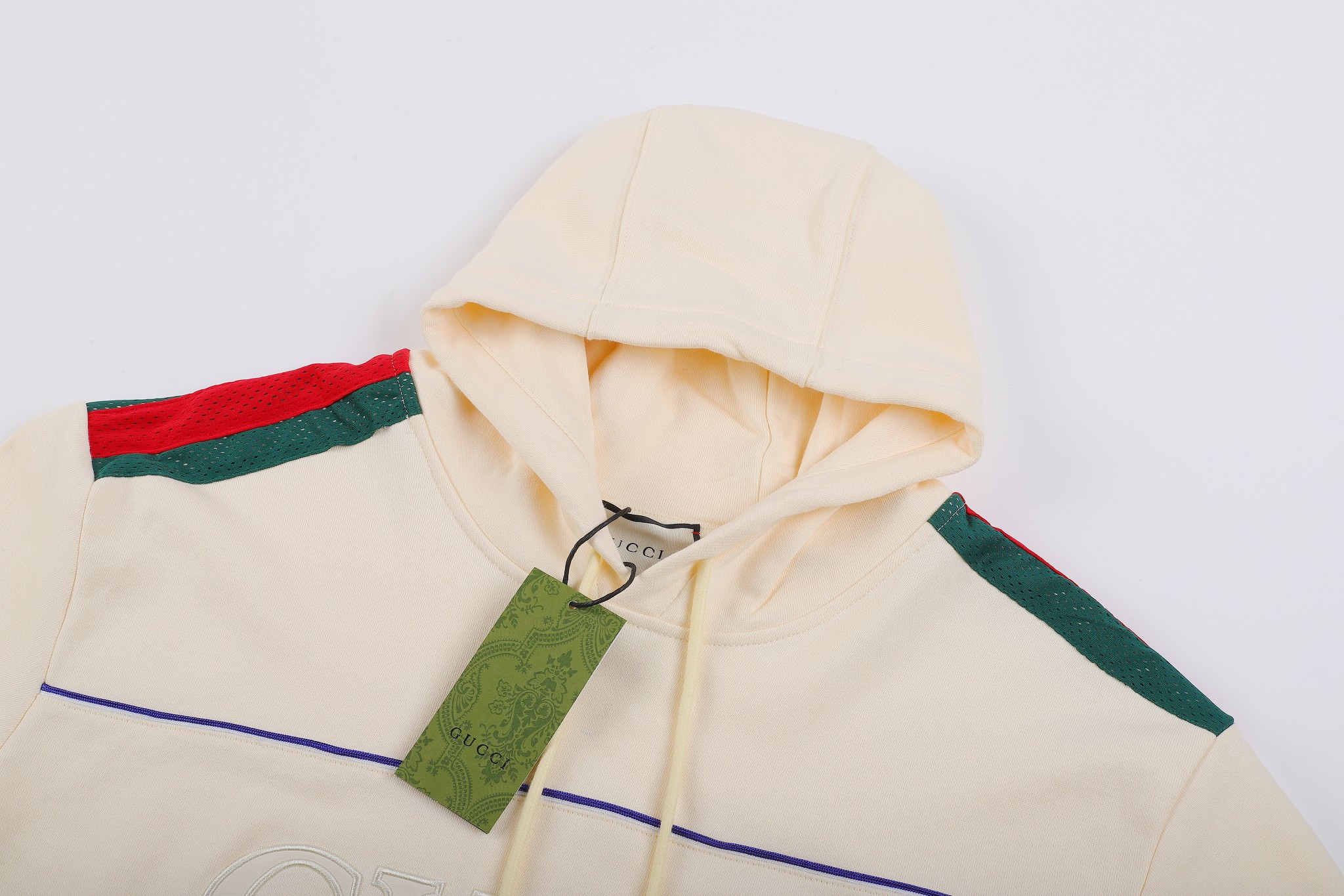 ÁO GUCCI GG Logo Chest Sweater Hoodie White