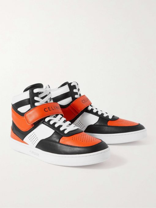 GIÀY CELINE HIGH TOP SNEAKER ORANGE BLACK