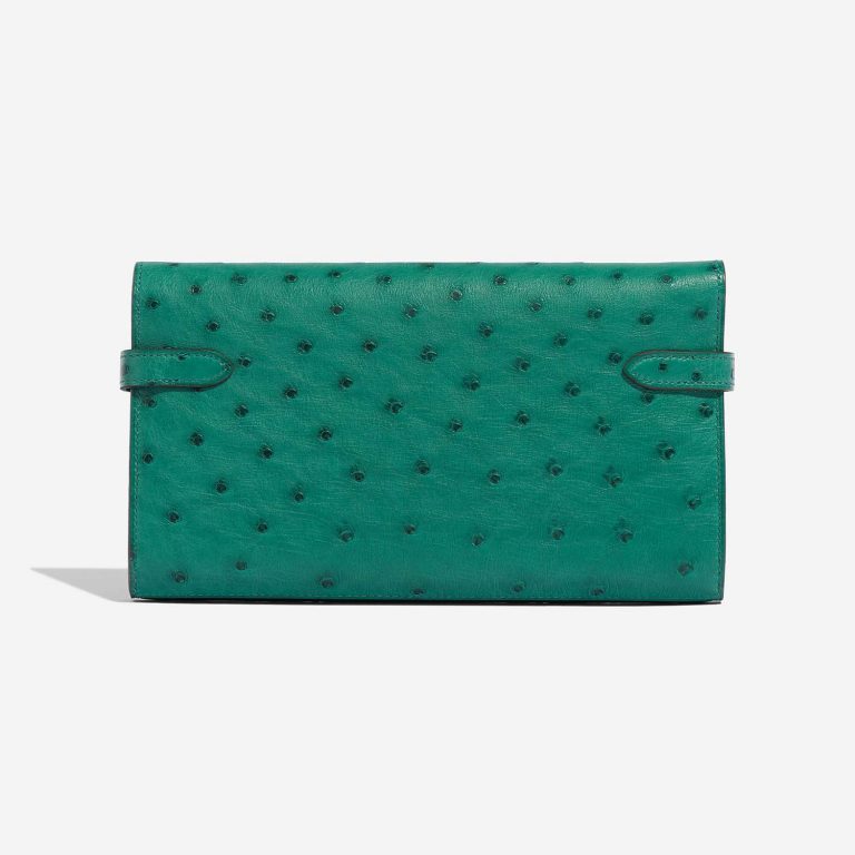 TÚI Hermès Kelly Long Wallet Ostrich Vert Verone