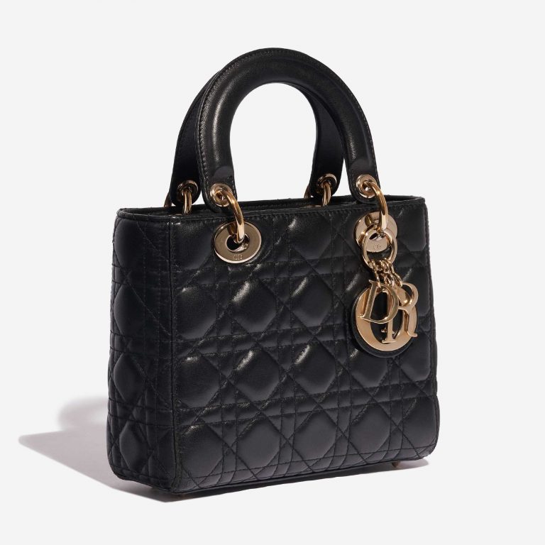 TÚI DIOR Lady Small Lamb Black