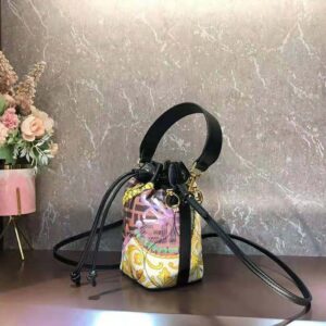 TÚI Fendi Women Mon Tresor Fendace Fendace Printed Pink Silk Mini Bag