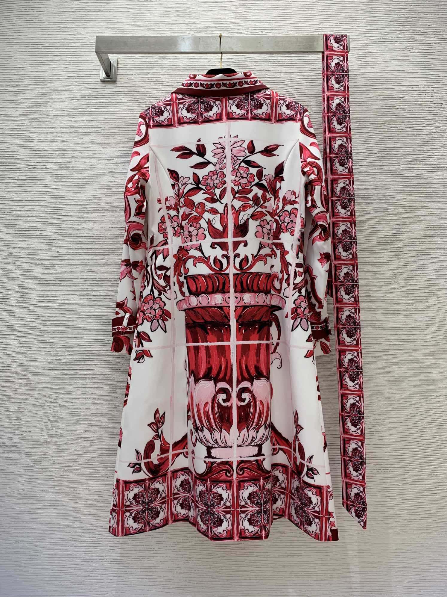 VÁY DOLCE & GABBANA Majolica Print Party Long Dress High Classy