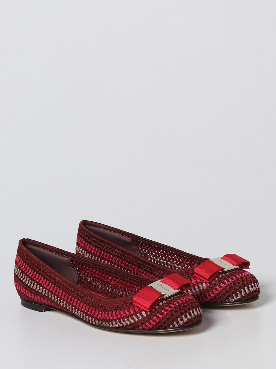 GIÀY SALVATORE FERRAGAMO Pink ballet flats shoes