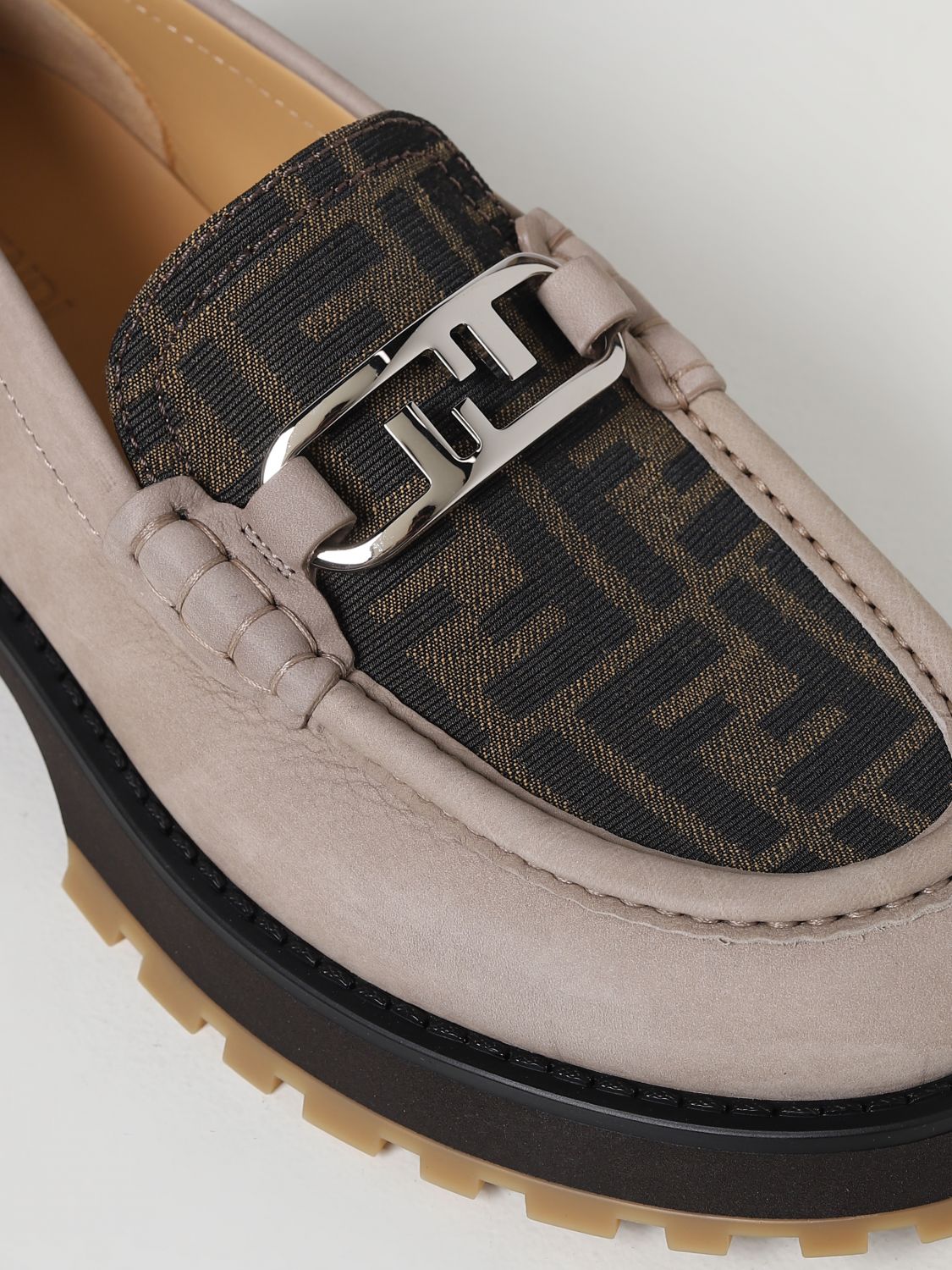 GIÀY FENDI O' Clock loafers in suede