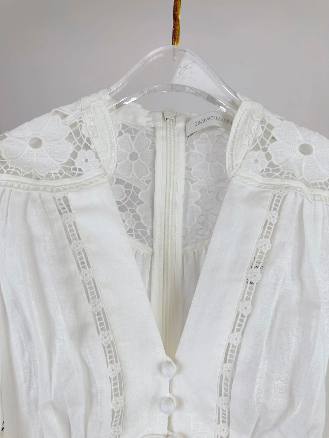 VÁY ZIMMERMANN All White Vintage Dress High Classy