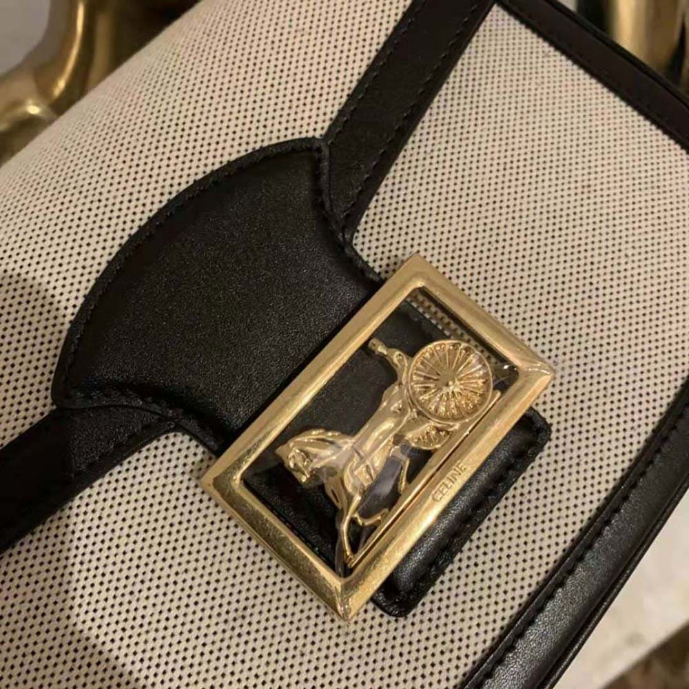 TÚI Celine Women Medium Sulky Bag in Textile and Calfskin