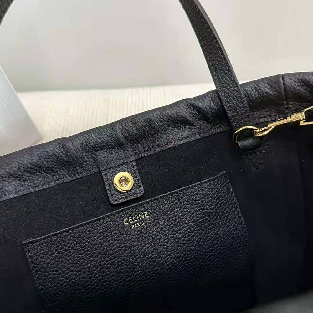 TÚI Celine Women Small Cabas Drawstring Cuir Triomphe in Grained Calfskin