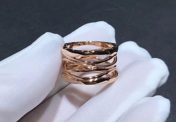 Nhẫn BVLGARI B.zero1 4 vòng vàng hồng 18K
