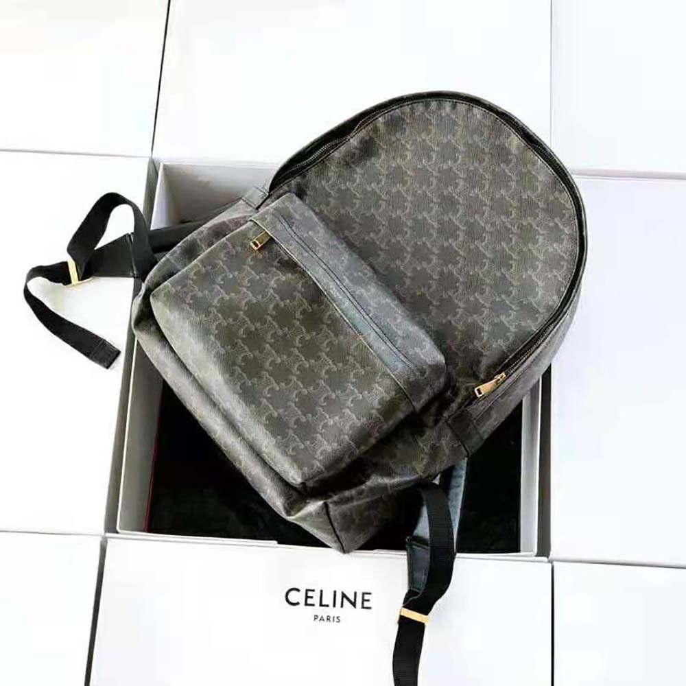 BALO Celine Medium Backpack in Triomphe Canvas and Calfskin