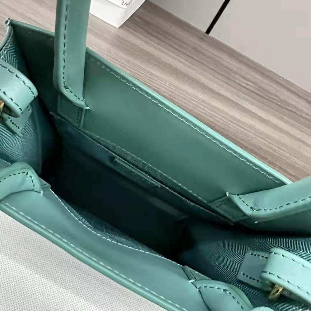 TÚI LOEWE Tote Standard A5 bằng da bê màu xanh nước biển