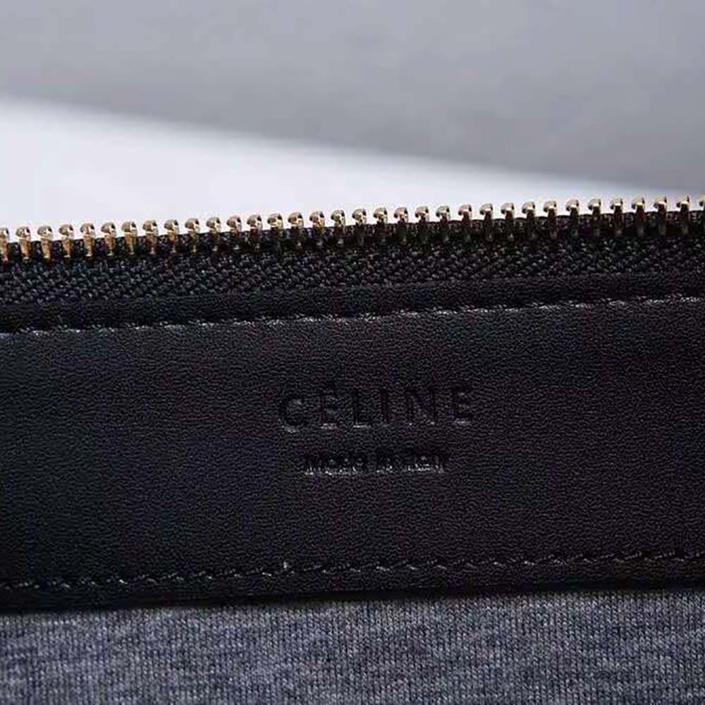 TÚI Celine Women Large Trio Bag in Smooth Lambskin-Black