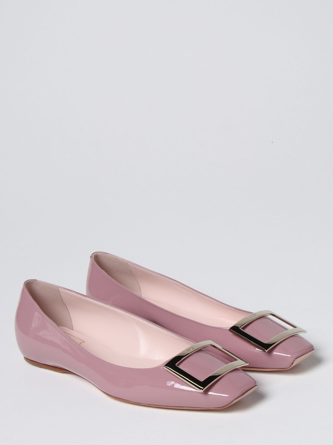 GIÀY ROGER VIVIER Pink ballet flats shoes