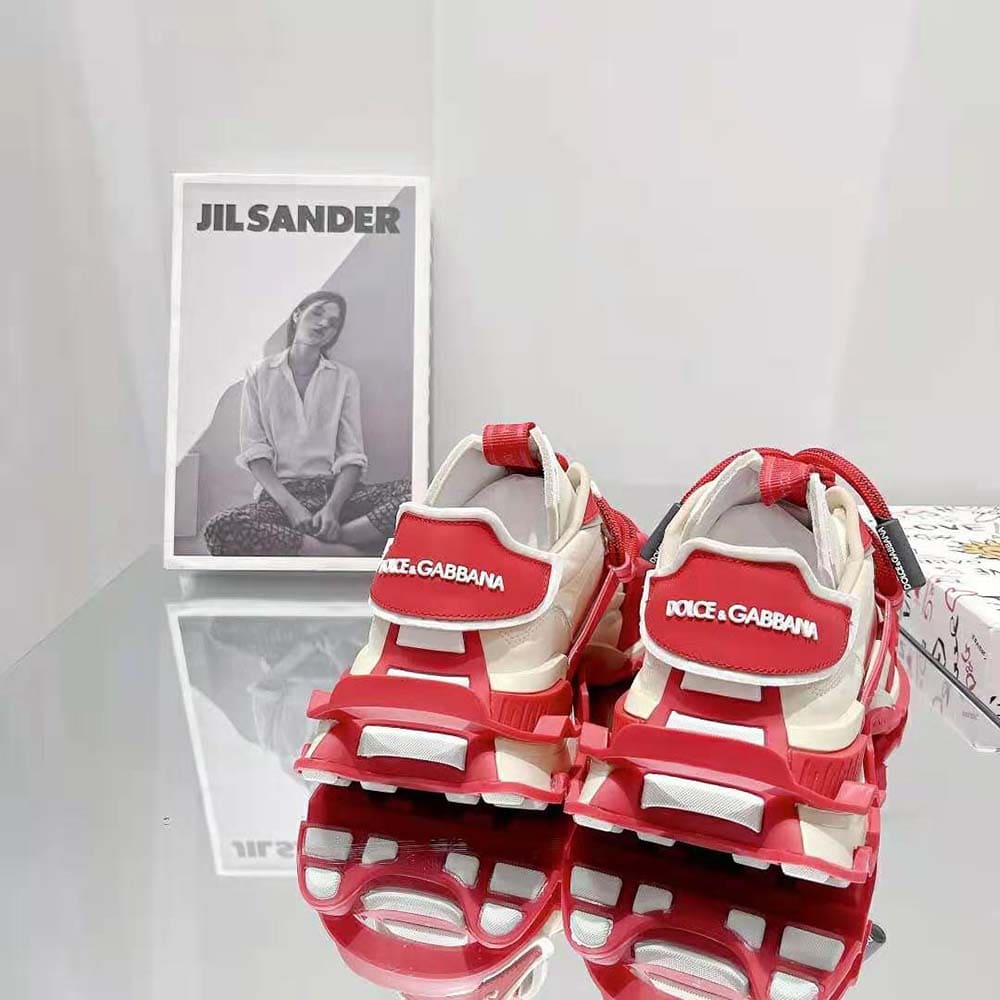 GIÀY DOLCE & GABBANA Men Mixed-Material Space Sneakers-Red