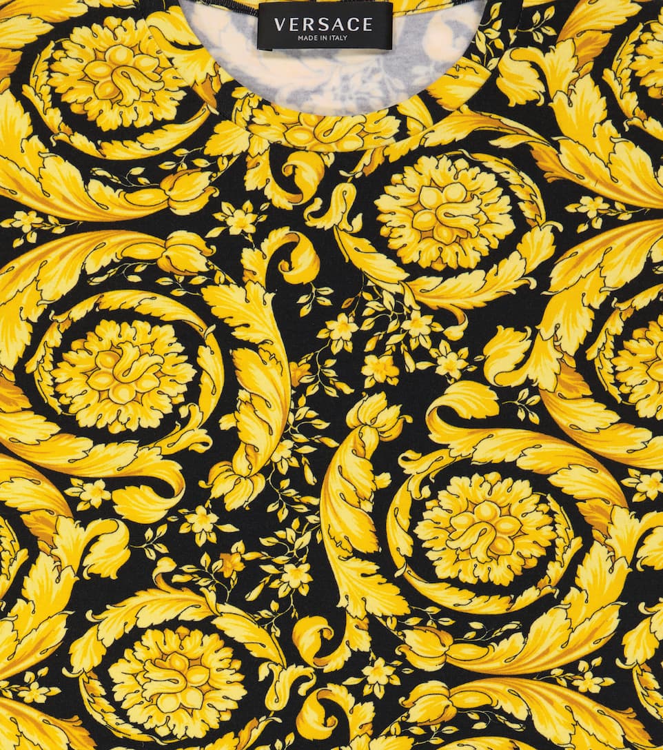 ÁO VERSACE KIDS Printed cotton-blend T-shirt T-shirt 9 -16 years