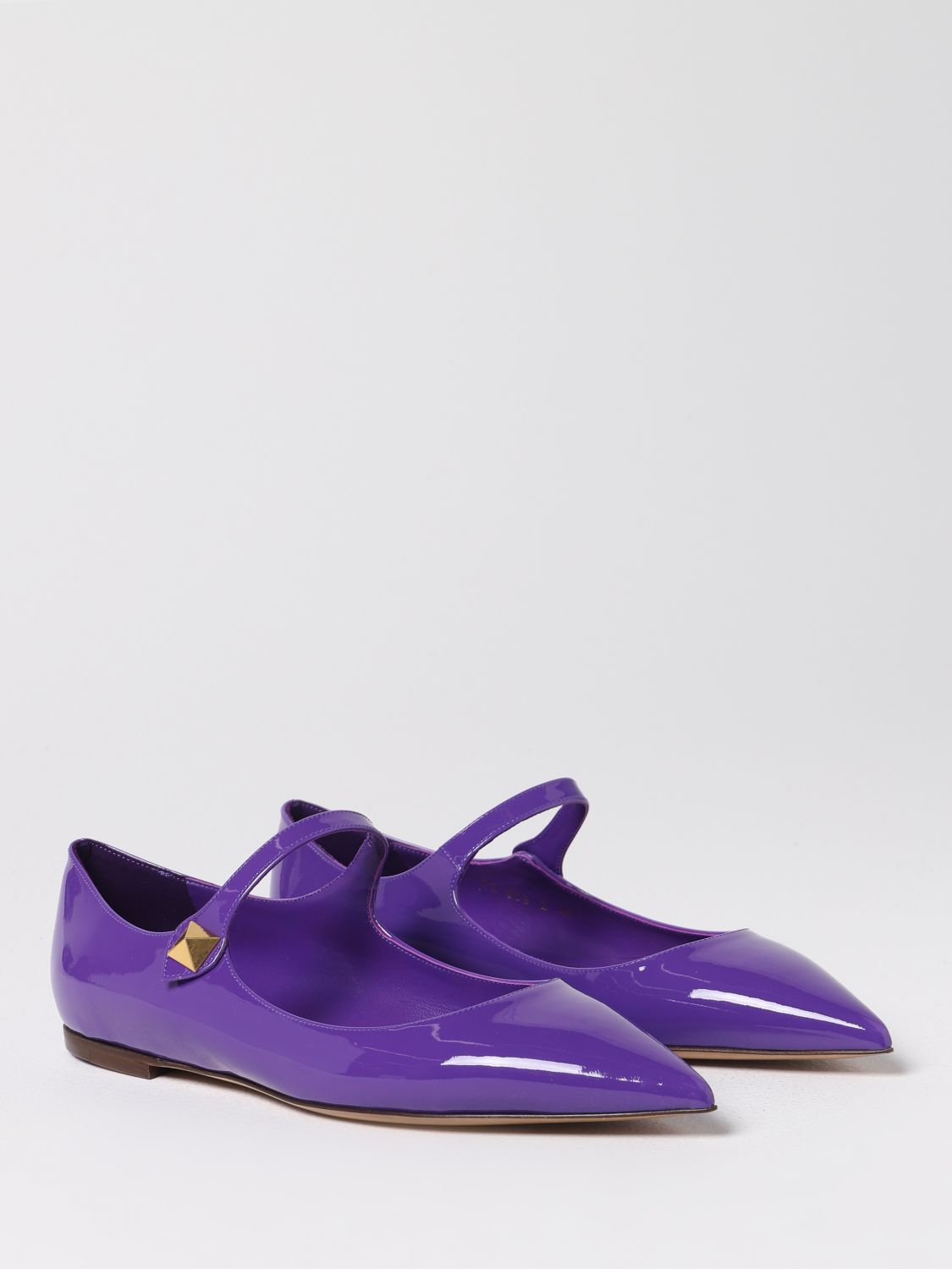 GIÀY VALENTINO GARAVANI Violet ballet flats