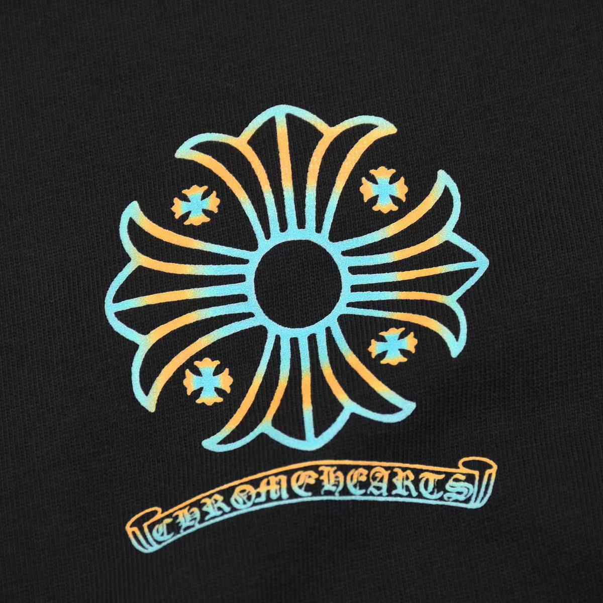 ÁO CHROME HEART print cotton jersey T-shirt