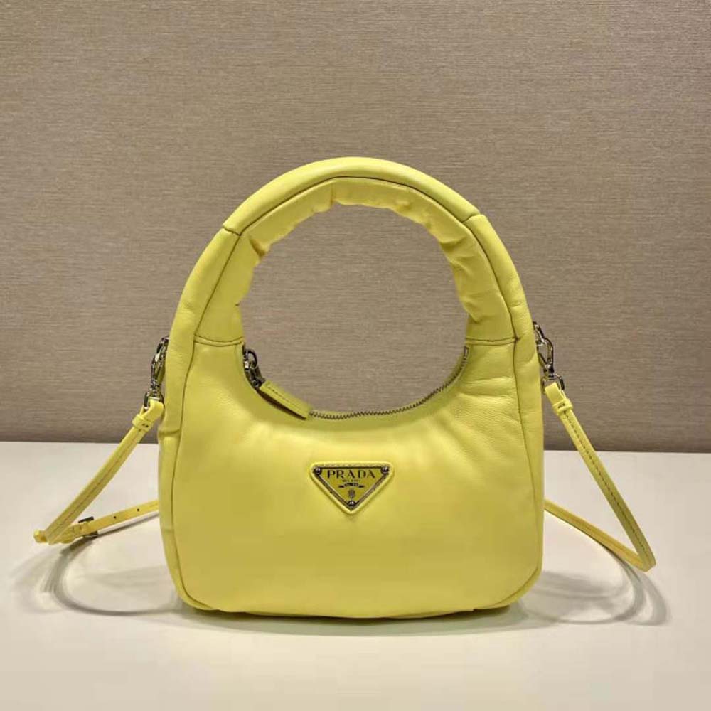 TÚI Prada Soft Padded Nappa Leather Mini-Bag-Yellow