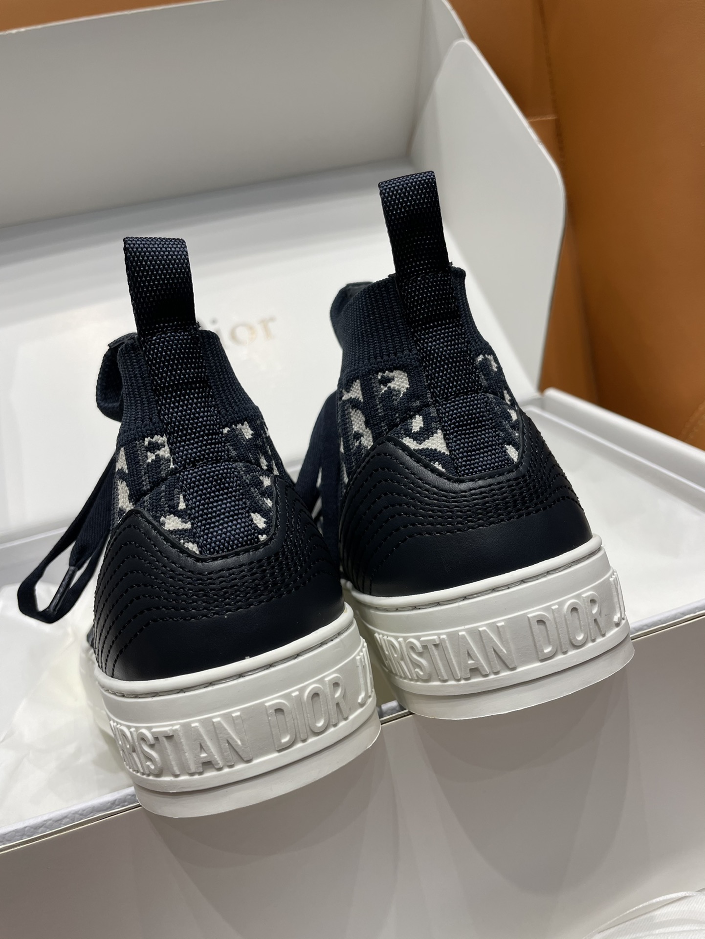 GIÀY Christian Dior Walk'N 23 Oblique High Top Black