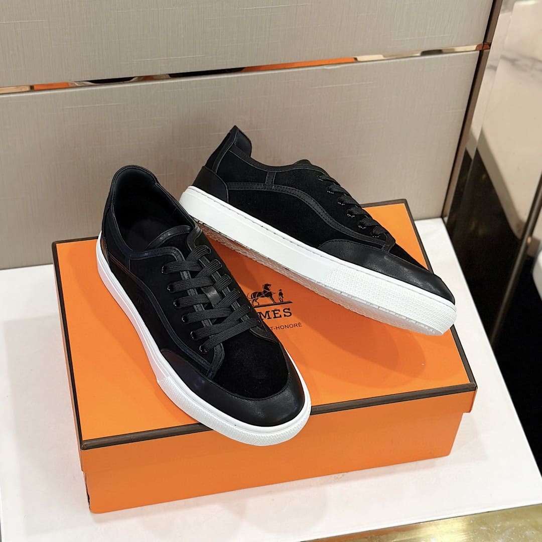 GIÀY HERMES SNEAKER LOW SPORTS BLACK