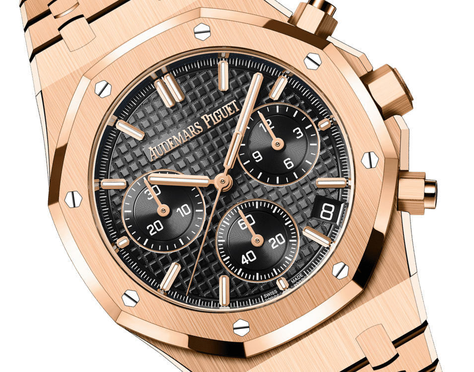 Đồng hồ Audemars Piguet Royal Oak Chronograph Gold mặt số màu đen