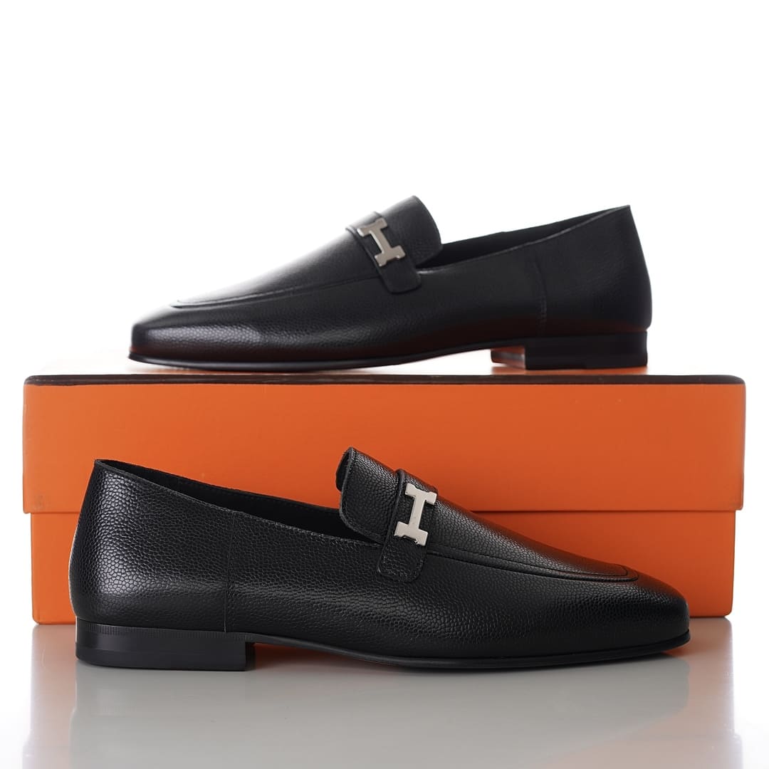 GIÀY HERMES GIOVANNI LOAFER BLACK AAA
