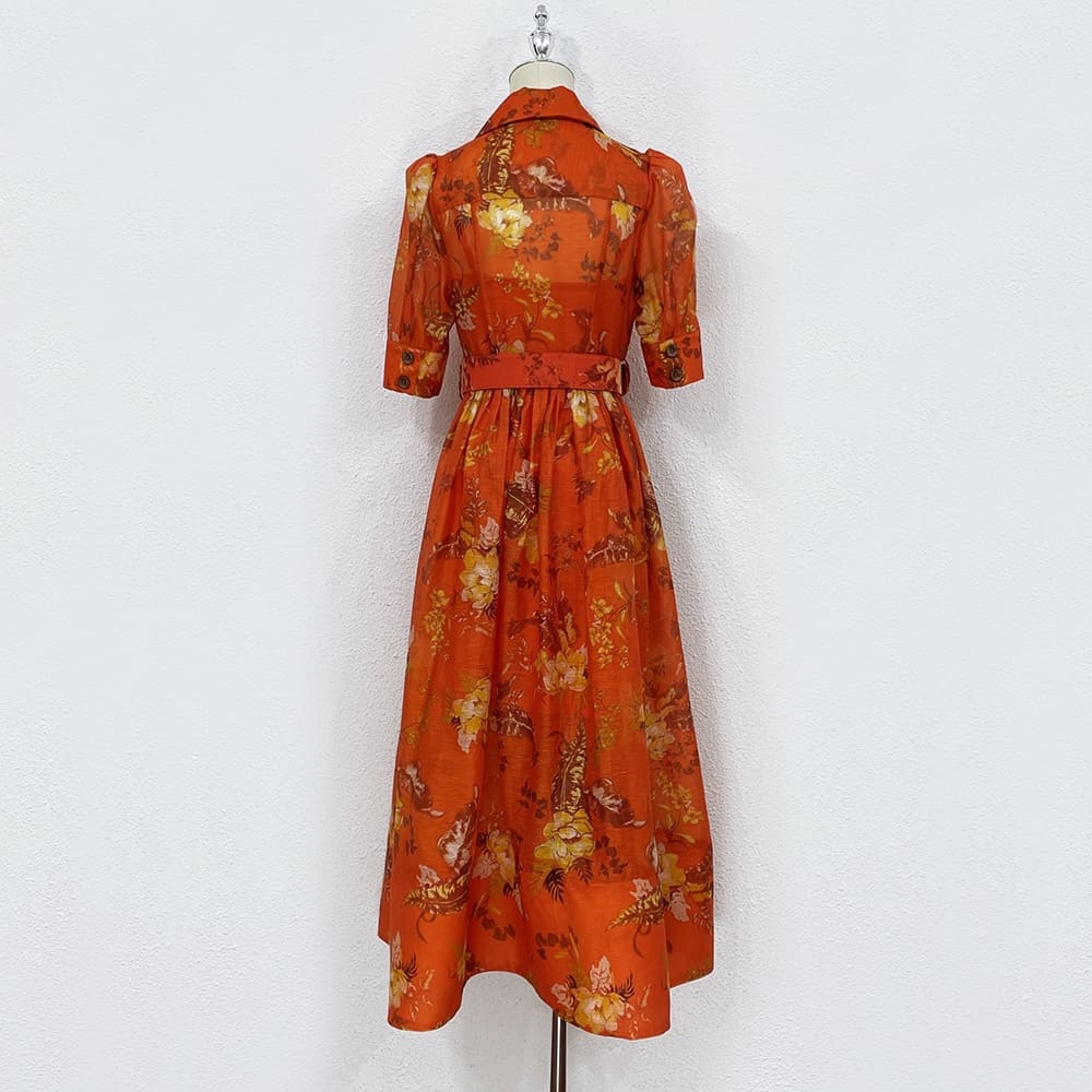 VÁY ZIMMERMANN Vintage Flower Long Sleeve Long Dress High Classy