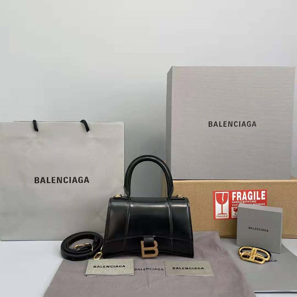 Balenciaga Ville Small Leather Handbag in Black  Lyst