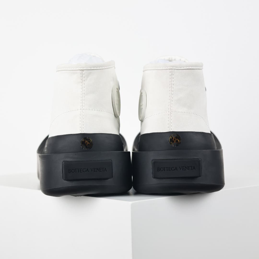 GIÀY BOTTEGA VENETA CANVAS HIGH TOP UNISEX TOP QUALITY SHOES AAA