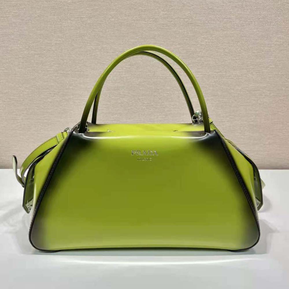 TÚI Prada Medium Brushed Leather Prada Supernova Handbag-Green