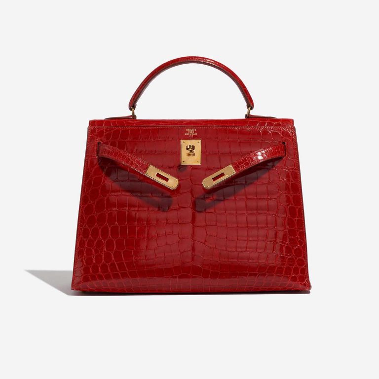 TÚI Hermès Kelly 32 Niloticus Crocodile Braise da cá sấu sông Nile Gold Buckle khóa vàng