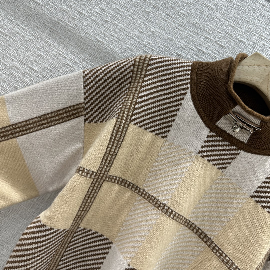 ÁO HERMES KELLY Wool-jersey sweatshirt