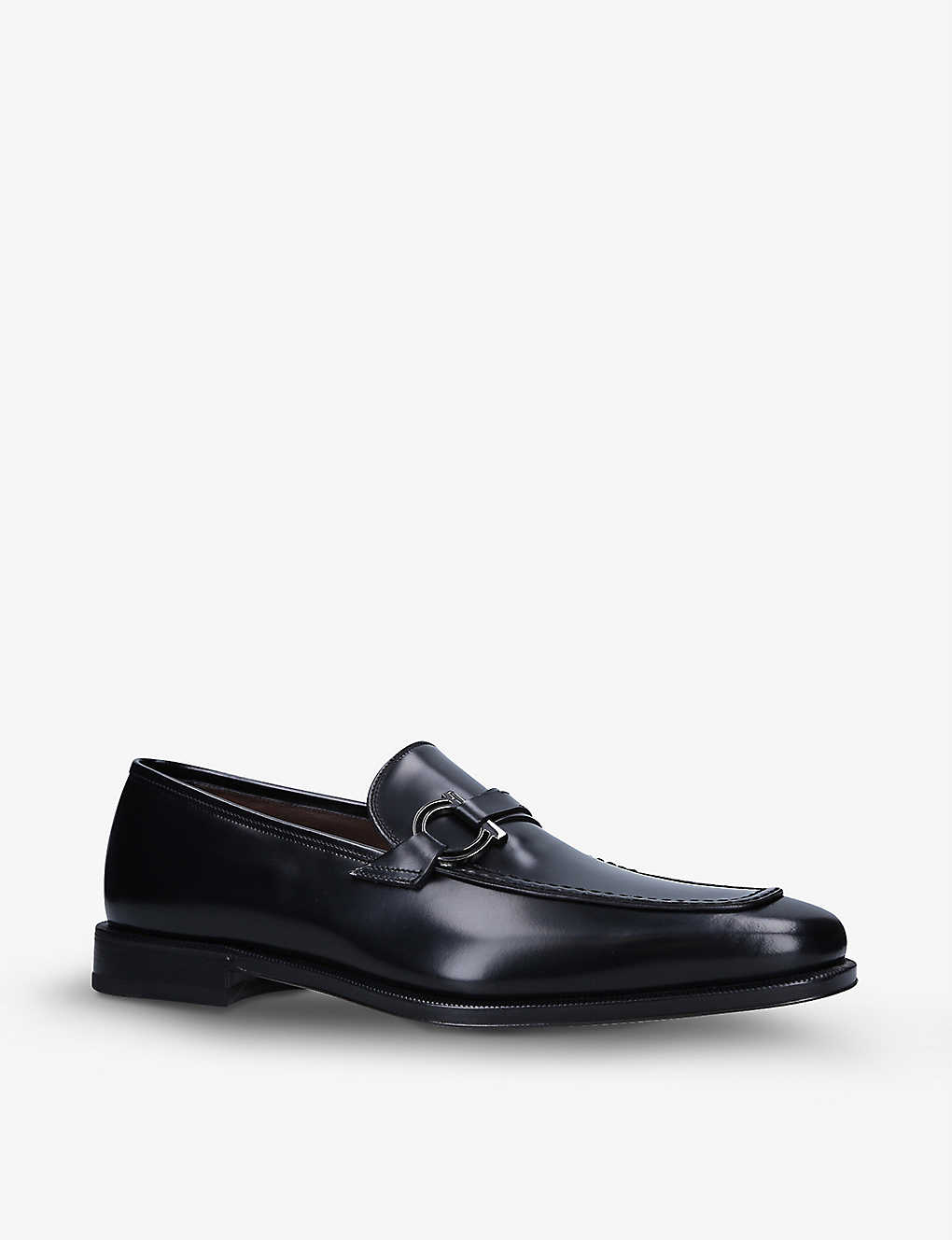 GIÀY SALVATORE FERRAGAMO Rolly logo-bit leather loafers