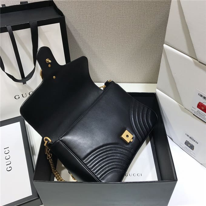 TÚI Gucci GG marmont small top handle bag black Top Quality