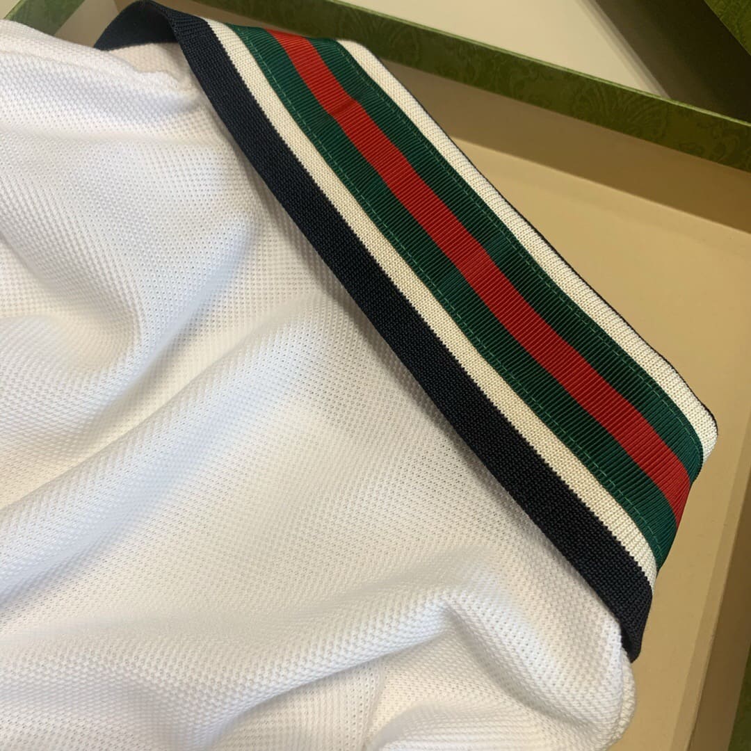 ÁO GUCCI GG POLO SHIRT MÀU TRẮNG UNISEX