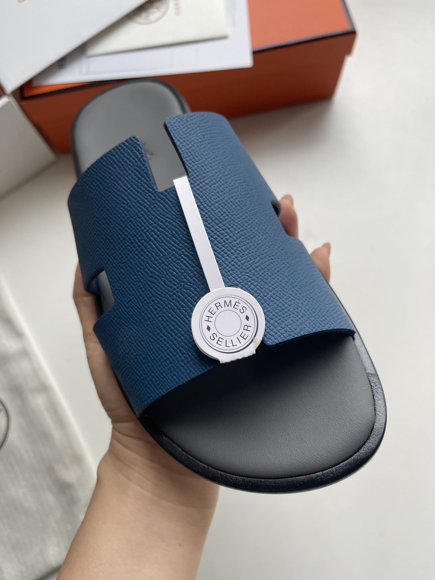 DÉP HERMES IZMIR BLUE H SANDAL AAA