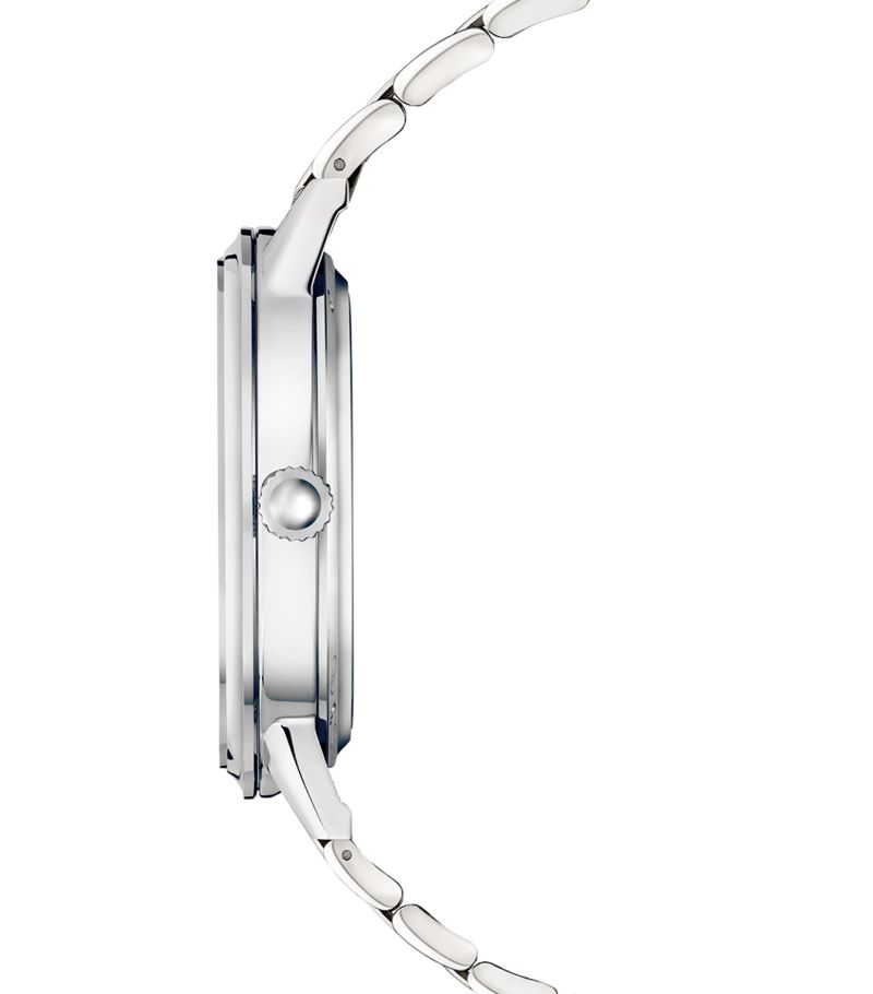 Đồng hồ JAEGER-LECOULTRE Stainless Steel and Diamond Rendez-Vous Night & Day 34mm mặt số màu trắng