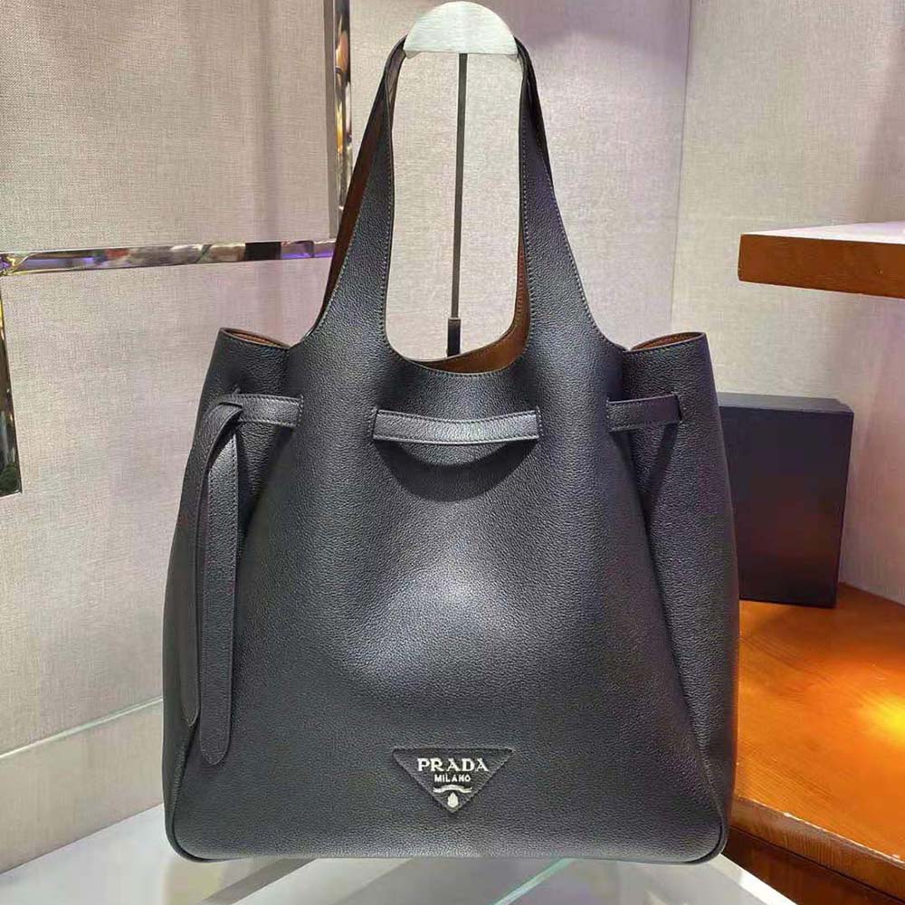 TÚI Prada Women Soft Leather Tote-Black