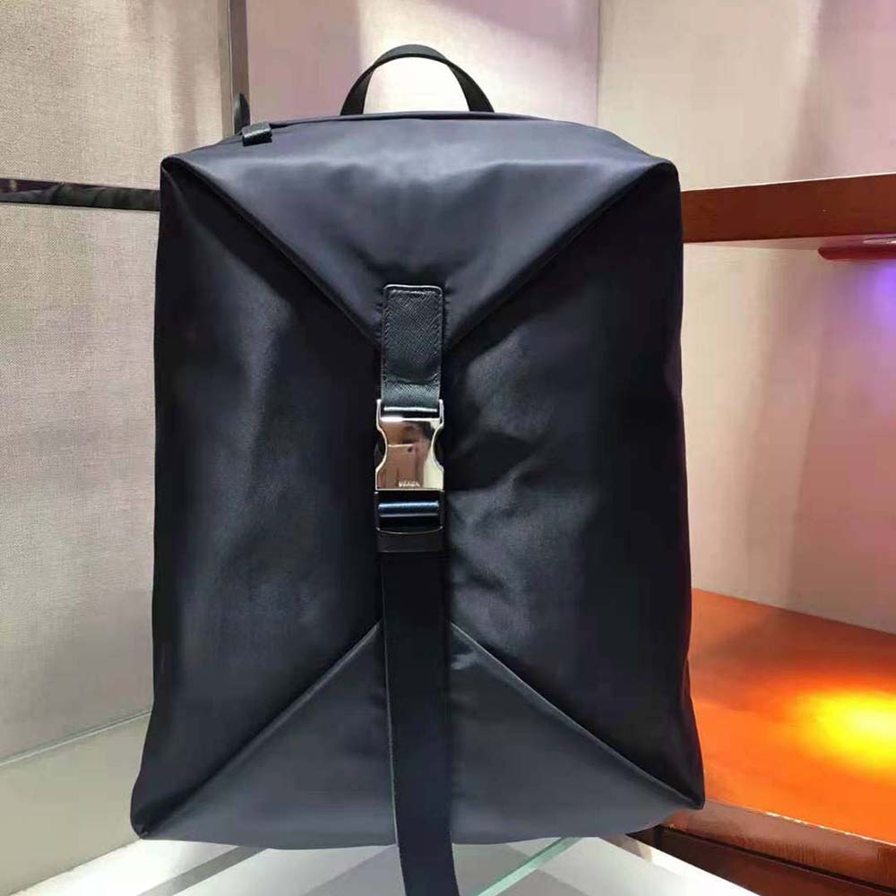 BALO Prada Men Nylon and Saffiano Leather Backpack